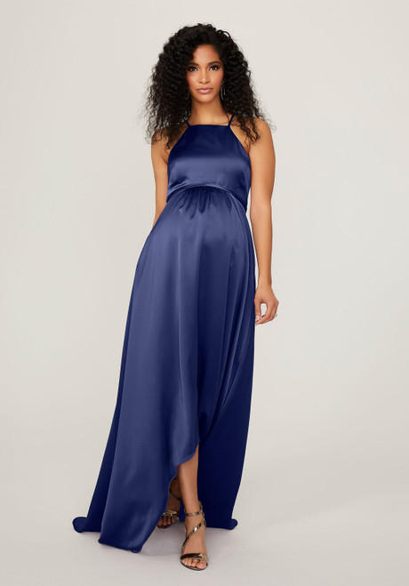 Morilee Bridesmaids 14101 Silky Satin Maternity Long Dress