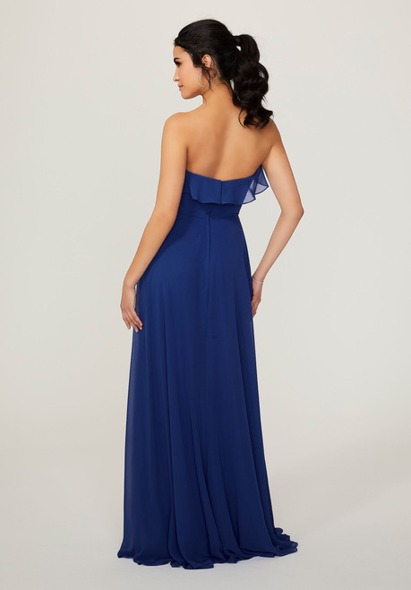 Morilee Bridesmaids 21782 Chiffon Strapless A-Line Dress