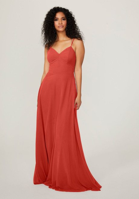 Morilee Bridesmaids 21784 Chiffon V-neck Sleeveless Dress