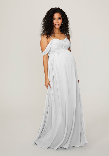 Morilee Bridesmaids 14103 Off Shoulder Maternity Long Dress