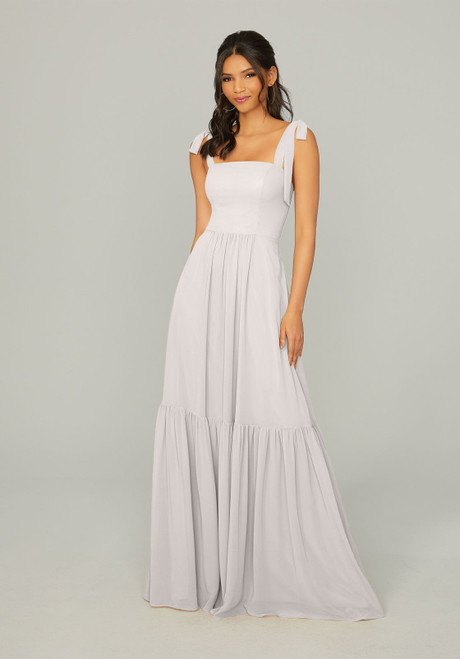 Morilee Bridesmaids 21753 Chiffon Straps Sleeves Long Dress