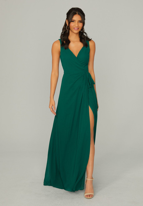 Morilee Bridesmaids 21771 Chiffon Spaghetti Straps Dress