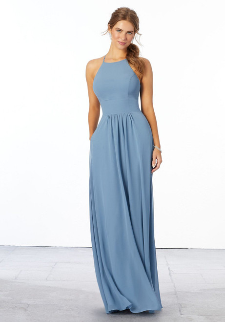 Morilee Bridesmaids 21666 Chiffon Sleeveless A-Line Dress