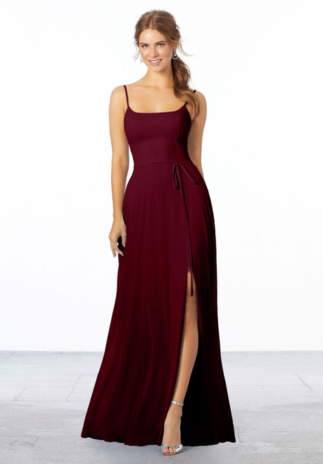 Morilee Bridesmaids 21668 Chiffon Sleeveless Sheath Dress