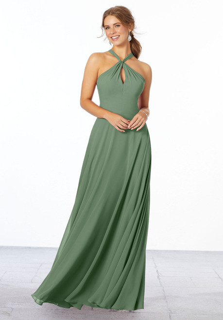 Morilee Bridesmaids 21670 Chiffon Sleeveless A-Line Dress