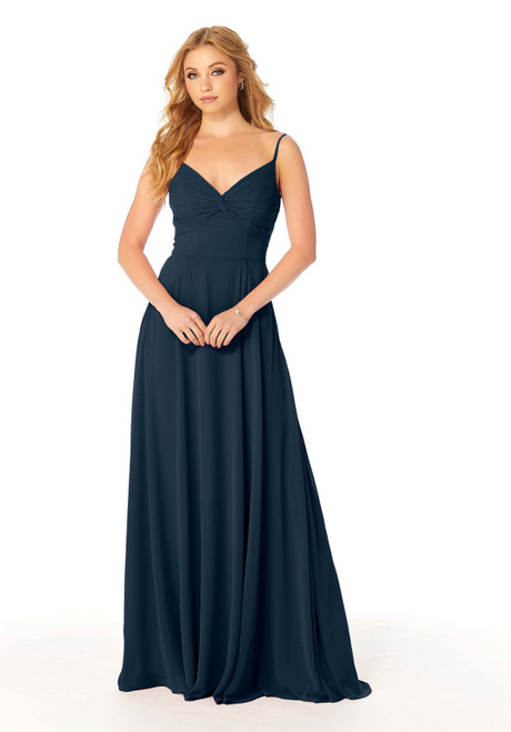 Morilee Bridesmaids 21814 Chiffon Spaghetti Straps Dress