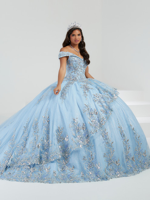 House of Wu 26058 Lace Tulle Off the Shoulder Long Ballgown