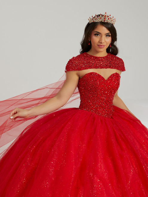 House of Wu 56480 Glitter Tulle Sweetheart Neck Ballgown