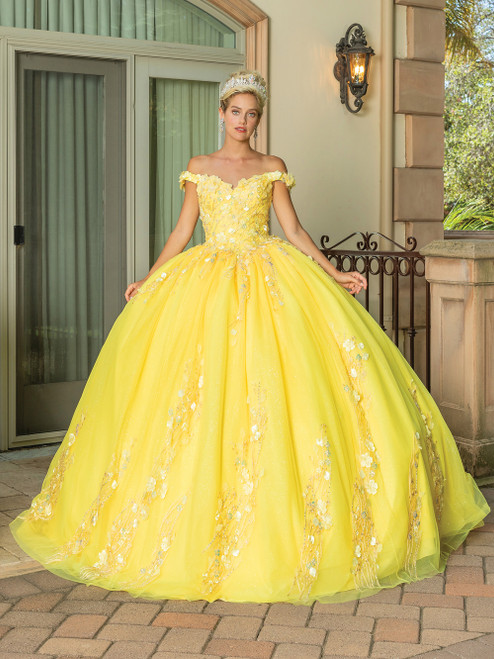 Dancing Queen 1775 Off Shoulder Sweetheart Neck Long Dress