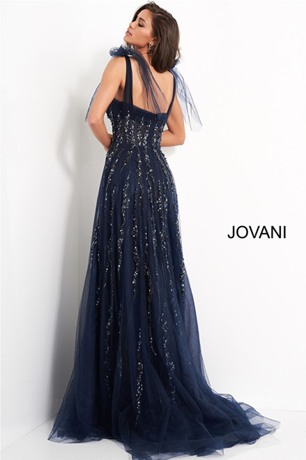 Jovani 04634 Sweetheart Neck Embellished Sleeveless Dress
