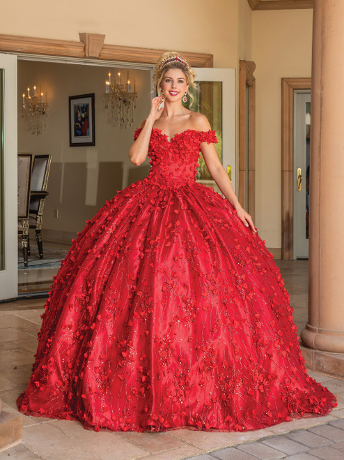 Dancing Queen 1734 Off Shoulder Sweetheart Neck Ballgown