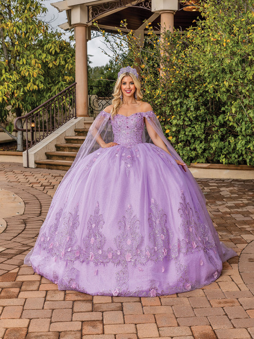 Dancing Queen 1676 V-neck Sleeveless Quinceanera Ballgown