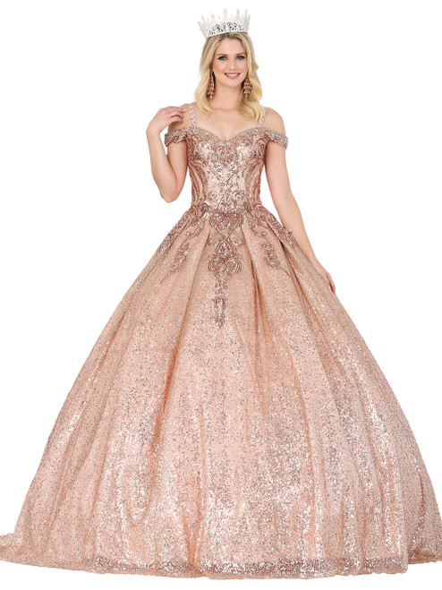 Dancing Queen 1515 Off Shoulder Sweetheart Neck Ballgown