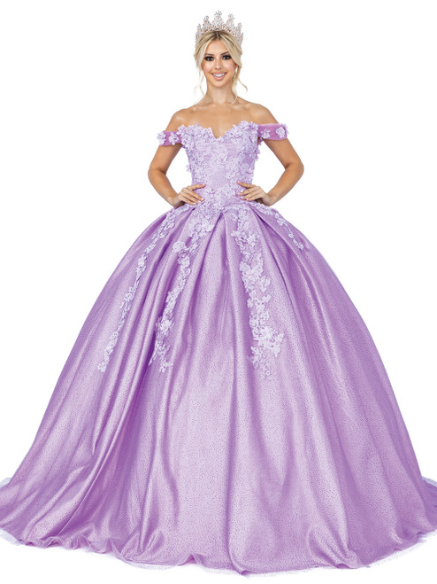 Dancing Queen 1501 Off Shoulder Sweetheart Neck Ballgown