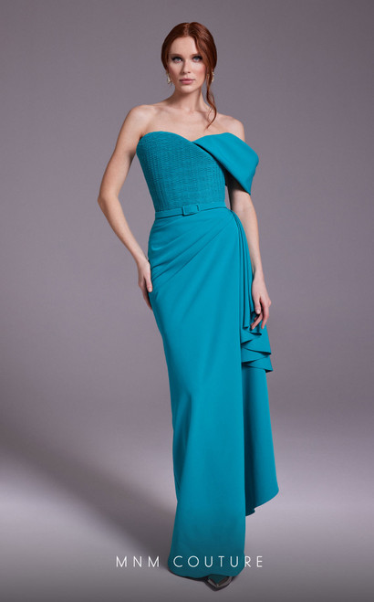 MNM Couture 2795 Off Shoulder Dropped Sleeves Long Dress