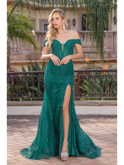 Dancing Queen 4332 Off Shoulder Sweetheart Neck Long Dress