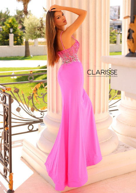 Clarisse 810853 Embroidery Sweetheart Neck Sleeveless Dress