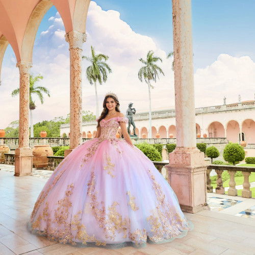 Princesa by Ariana Vara PR30152 Sequins Off Shoulder Gown