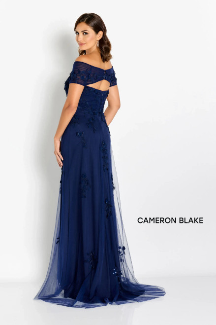 Cameron Blake by Mon Cheri CB751 Sequins Off Shoulder Dress