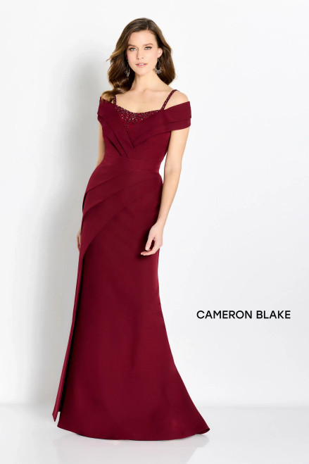 Cameron Blake by Mon Cheri CB762 Crepe Off Shoulder Dress