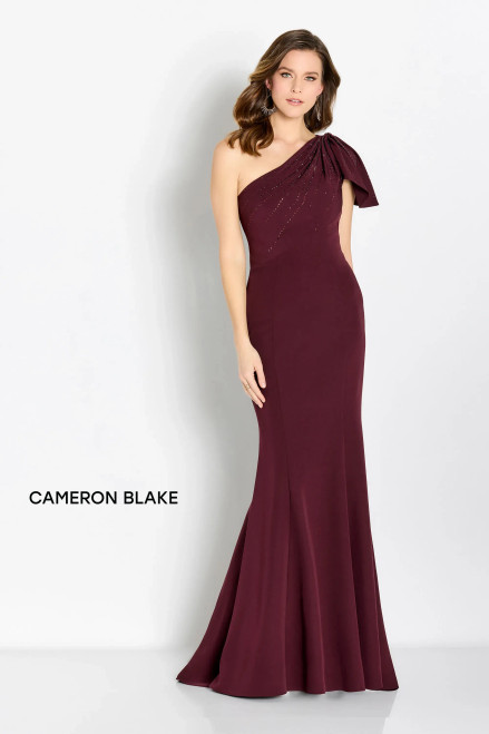 Cameron Blake by Mon Cheri CB752 Asymmetric Neck Long Dress