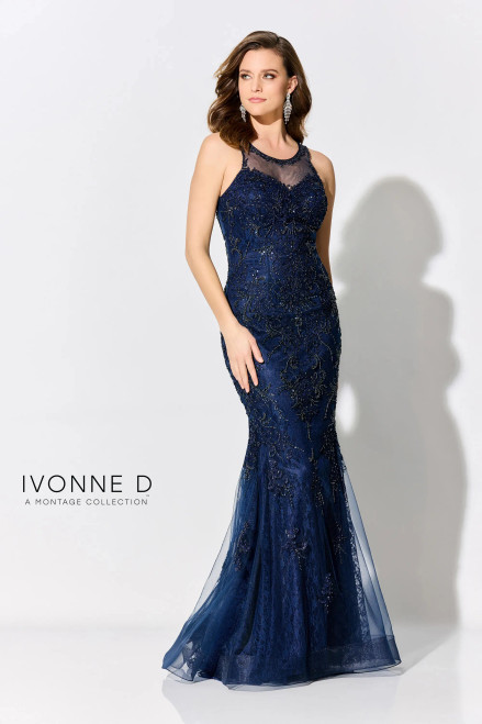 Ivonne D by Mon Cheri ID310 Allover Lace Sleeveless Dress