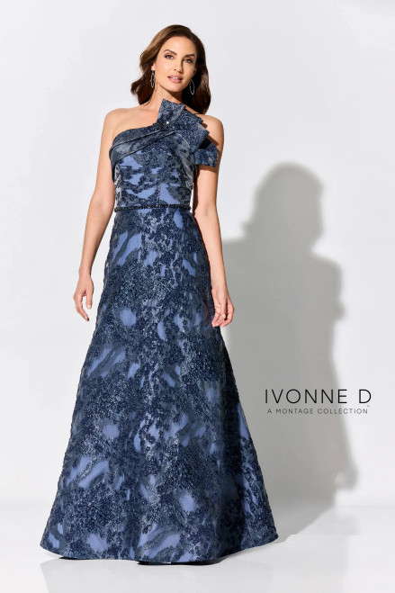 Ivonne D by Mon Cheri ID304 Asymmetric Neck Sleeveless Dress