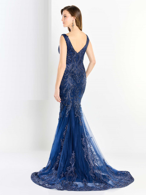 Montage by Mon Cheri M2213 Embroidered Tulle Net Long Dress
