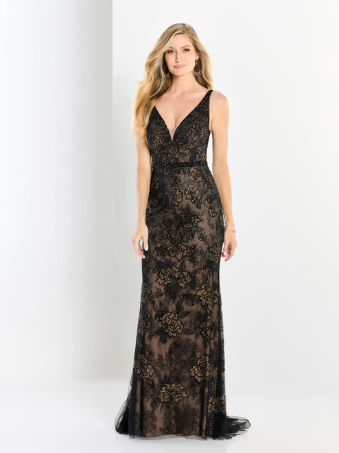 Montage by Mon Cheri M2212 Allover Beaded Embroidered Dress