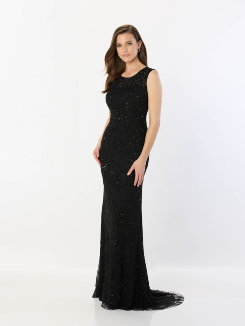 Montage by Mon Cheri M2239 Embroidered Sequins Beaded Dress