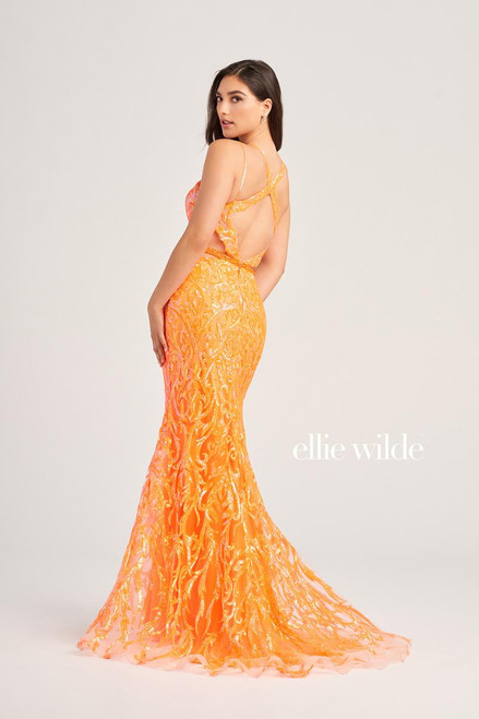 Ellie Wilde by Mon Cheri EW35007 Embroidered Sequin Dress