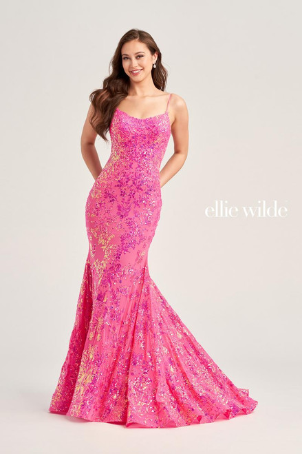 Ellie Wilde by Mon Cheri EW35015 Embroidered Sequin Dress