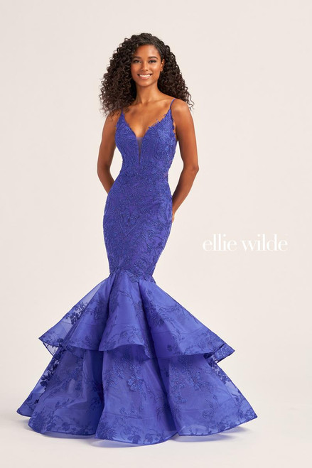Ellie Wilde by Mon Cheri EW35038 Tulle Lace Applique Dress