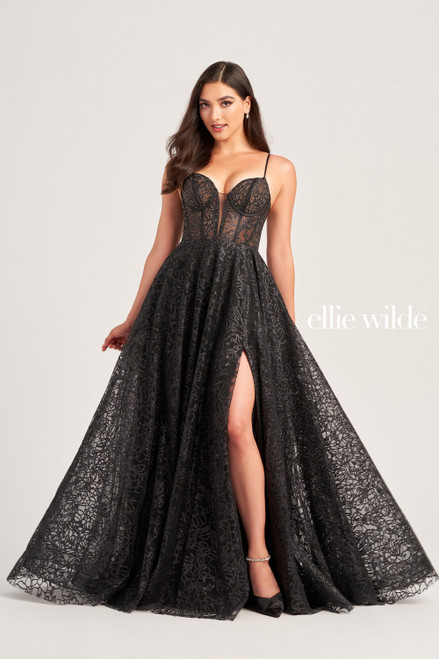Ellie Wilde by Mon Cheri EW35216 Stone Accents Tulle Dress