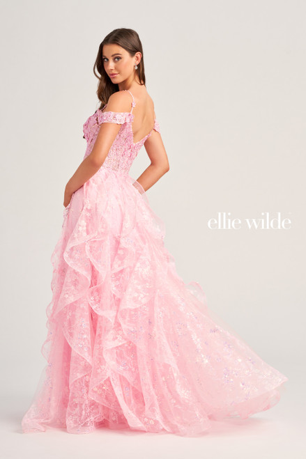 Ellie Wilde by Mon Cheri EW35218 Cracked Ice Tulle Dress