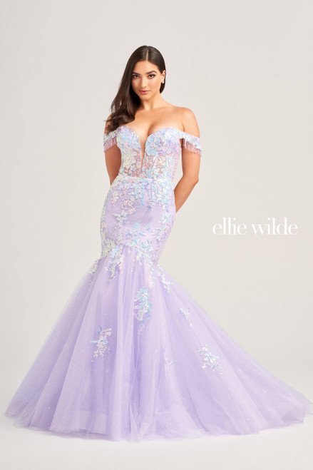 Ellie Wilde by Mon Cheri EW35219 Tulle Glitter Tulle Dress