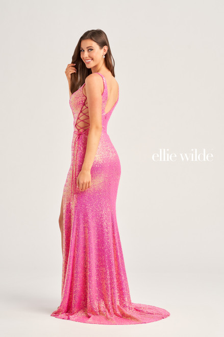 Ellie Wilde by Mon Cheri EW35235 Sequin Stretch Mesh Dress