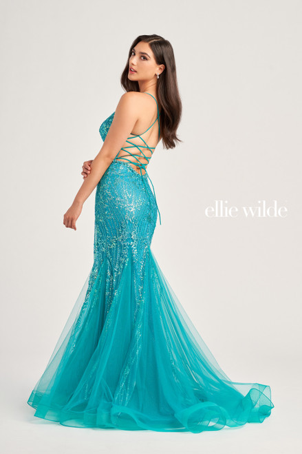 Ellie Wilde by Mon Cheri EW35236 Cracked Ice Sequin Dress