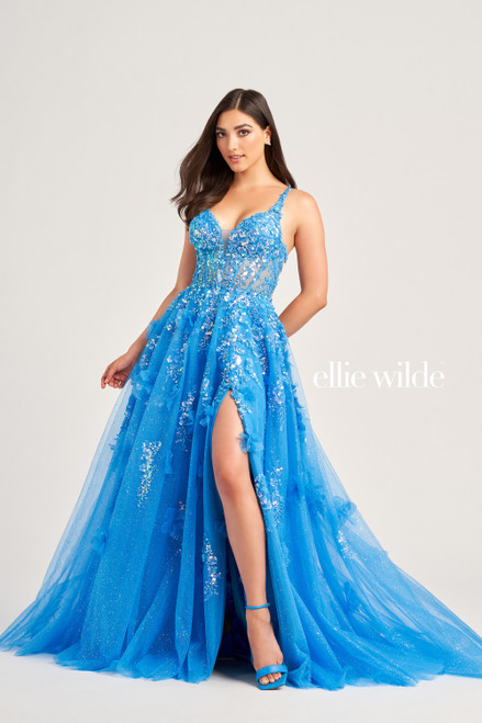 Ellie Wilde by Mon Cheri EW35047 Glitter Tulle Sequin Dress
