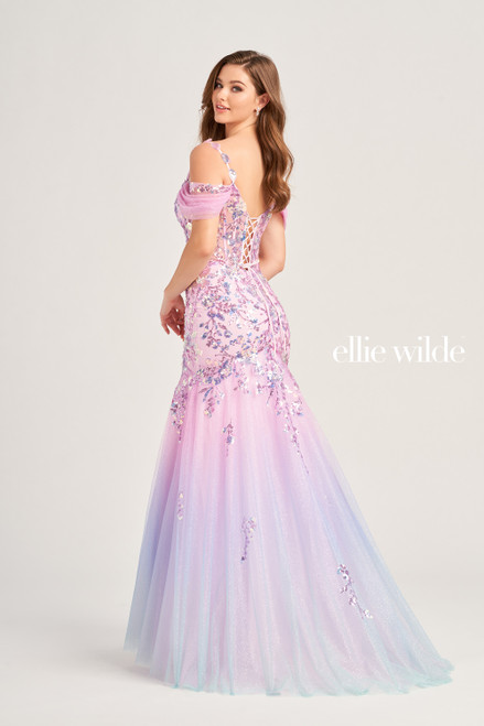Ellie Wilde by Mon Cheri EW35056 Applique Sequins Long Dress