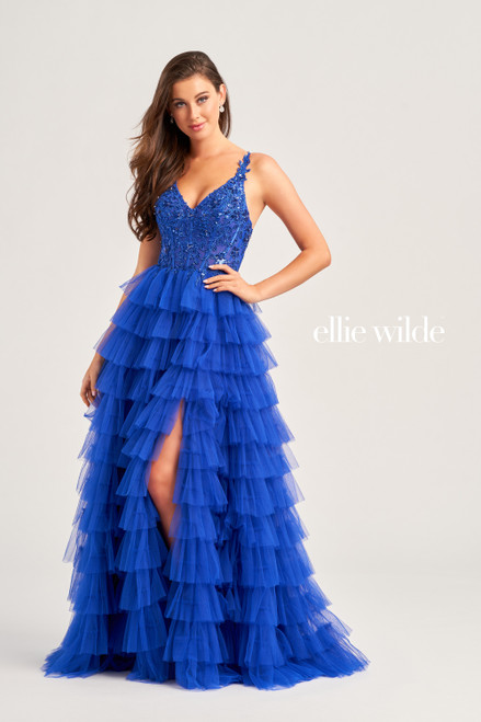 Ellie Wilde by Mon Cheri EW35059 Tulle Lace Applique Dress