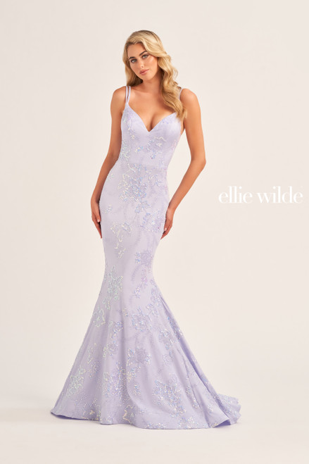 Ellie Wilde by Mon Cheri EW35083 Stretch Jersey Long Dress