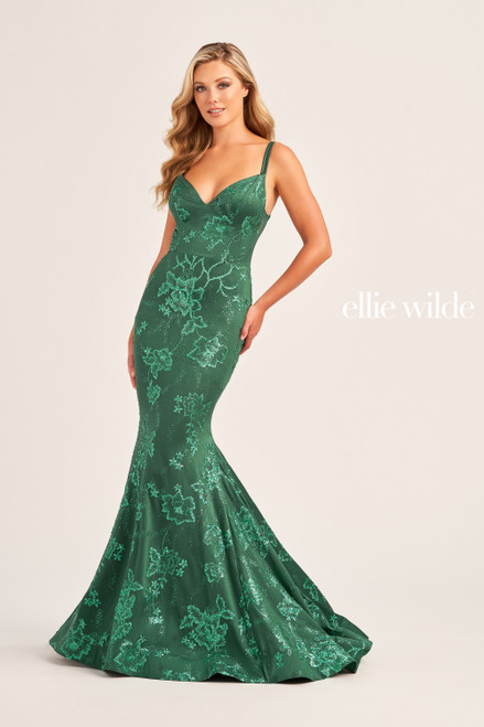 Ellie Wilde by Mon Cheri EW35083 Stretch Jersey Long Dress