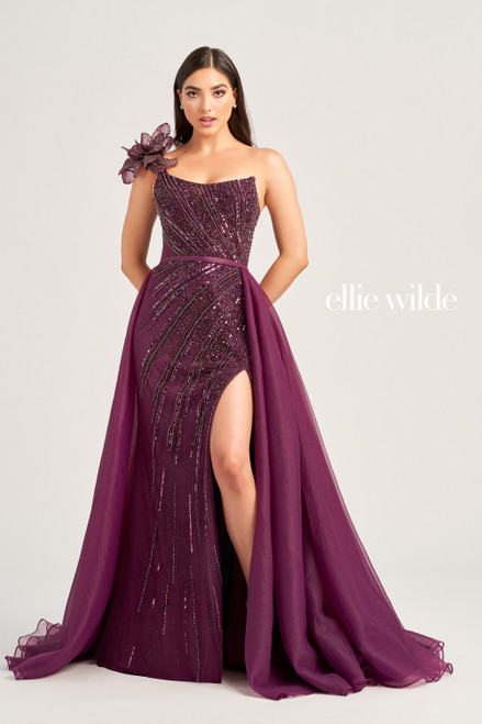 Ellie Wilde by Mon Cheri EW35087 Embroidered Tulle Dress