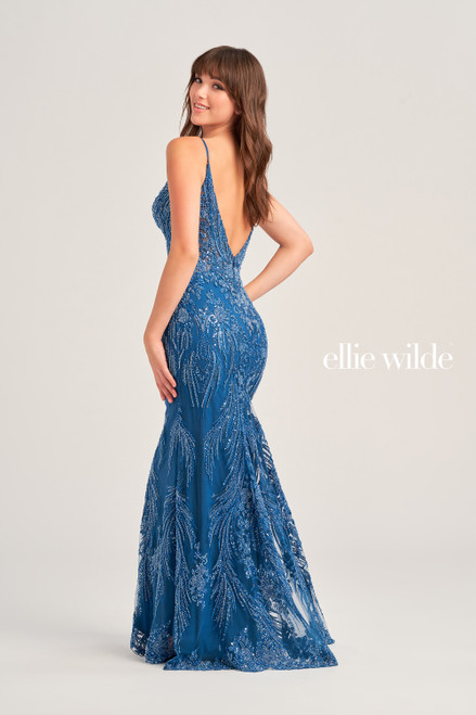 Ellie Wilde by Mon Cheri EW35095 Embroidered Tulle Dress
