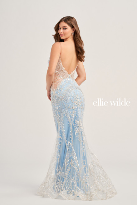 Ellie Wilde by Mon Cheri EW35097 Embroidered Tulle Dress