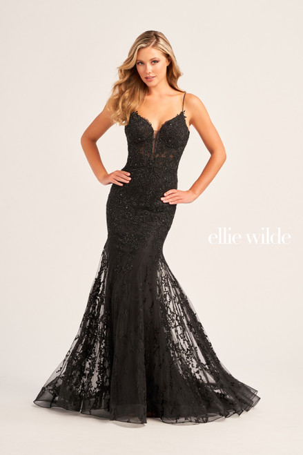 Ellie Wilde by Mon Cheri EW35010 Embroidered Tulle Dress