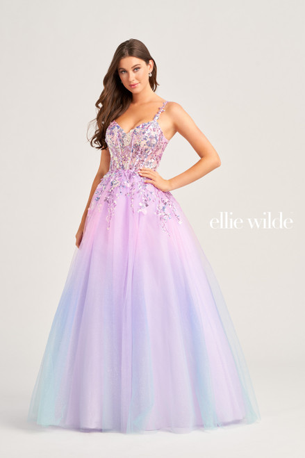 Ellie Wilde by Mon Cheri EW35055 Applique Sequins Long Dress