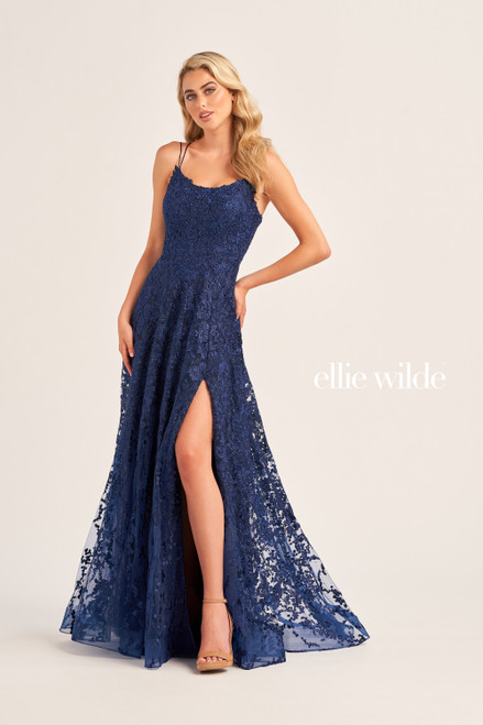 Ellie Wilde by Mon Cheri EW35222 Embroidered Tulle Dress