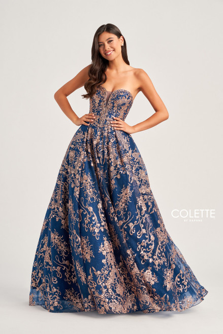 Colette by Daphne CL5101 Novelty Glitter Beading Dress
